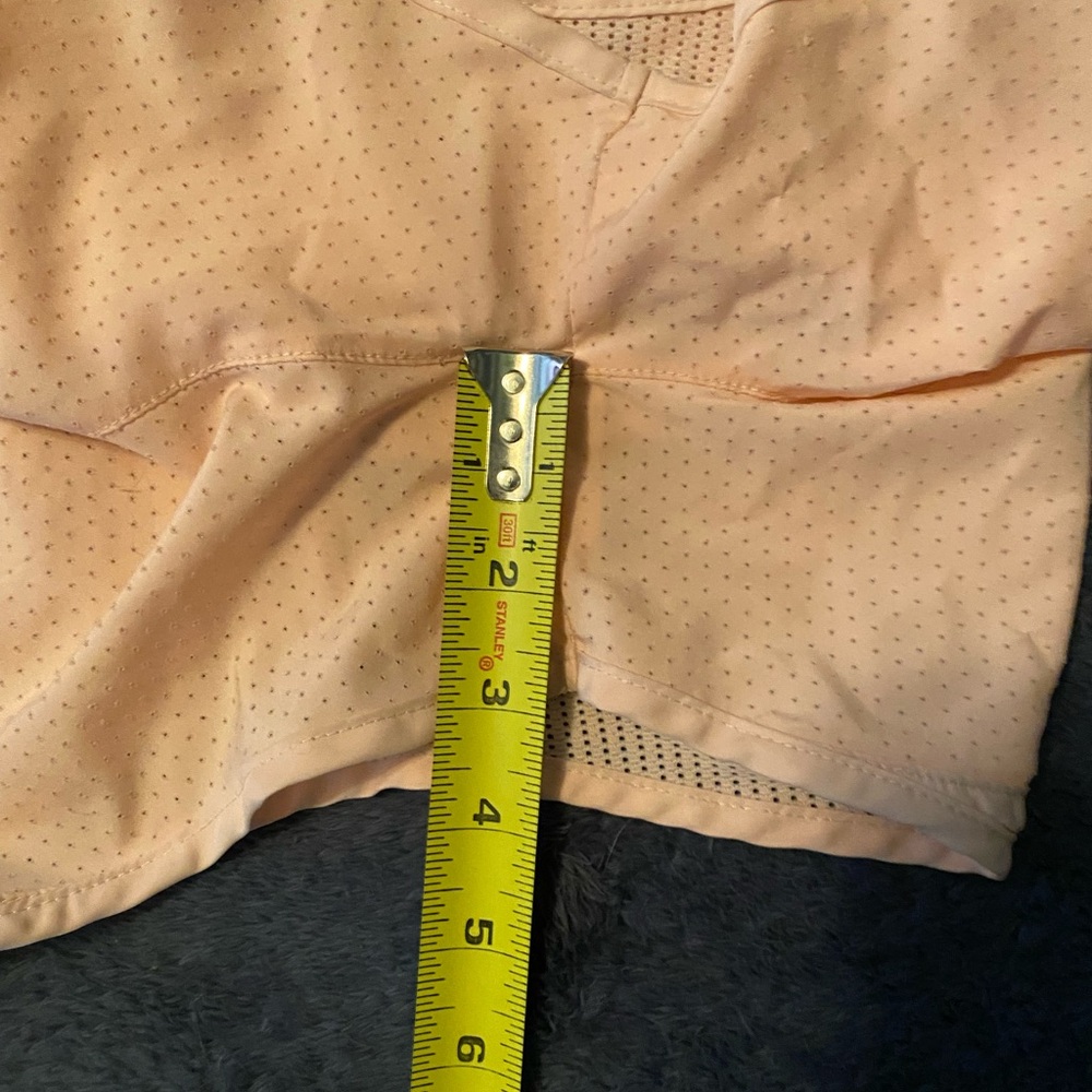 Nike Peach Agave Dolphin Hem Athletic Shorts - Picture 3 of 6